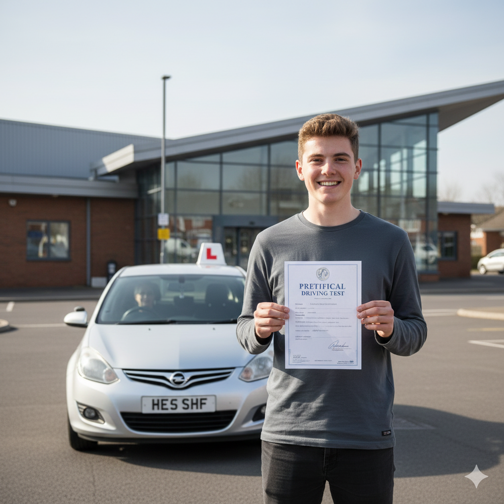 Learner driver passed test with driving school in Wolverhampton